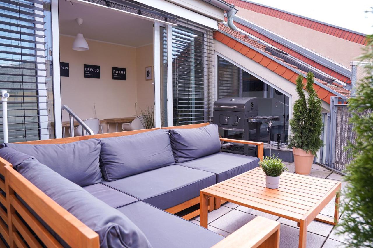 Ferienwohnung Fullhouse - Halle - Ab7 Rooftop - Bbq Grill - Elevator - Balcony Exterior foto