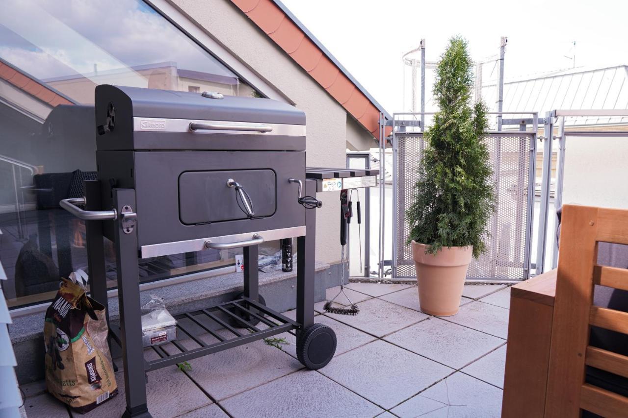 Ferienwohnung Fullhouse - Halle - Ab7 Rooftop - Bbq Grill - Elevator - Balcony Exterior foto